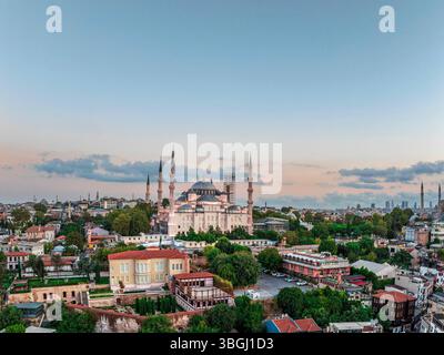 Istanbul, district de Sultanahmed, Eminönü, Bosphore, Mosquée bleue Banque D'Images