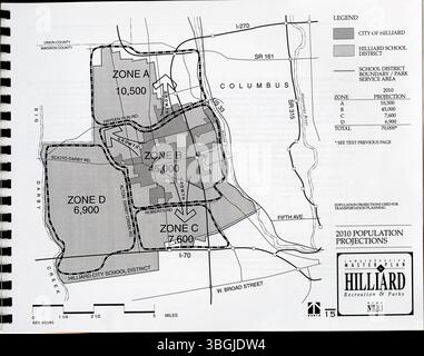 Cette section du Plan directeur global de 1993 pour les loisirs et les parcs de Hilliard met l'accent sur la planification stratégique de la création de parcs et d'installations récréatives supplémentaires pour soutenir la population croissante de Hilliard. Banque D'Images