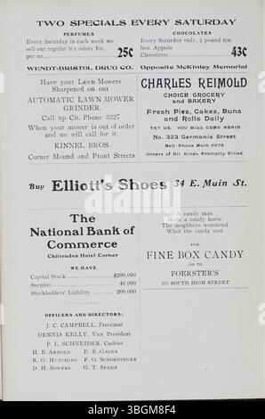 L'annuaire de South High School, « The Optic » de 1907 à 2012, décrit les débuts de l'école, y compris son emplacement au 1160 Ann Street à Columbus, Ohio. L'annuaire fournit une vue historique de l'école alors qu'elle déménageait de divers bâtiments au fil des ans avant de s'installer dans la structure actuelle en 1924. Le bâtiment Barrett, utilisé jusqu'en 2006, a été nommé en l'honneur de C.S. Barrett. Banque D'Images