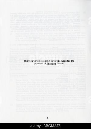 Cette section du rapport de 2001 fournit des renseignements détaillés sur les obligations et billets en circulation de la ville de Columbus, totalisant 1,613 milliards de dollars au 30 juin 2001. Il traite des limites juridiques et financières entourant l’émission d’obligations et de la conformité de la ville à ces limites. Banque D'Images