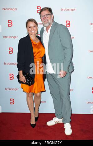 Nova Meierhenrich und Brian Bojsen BEI der Eröffnung vom Breuninger Flagship Store in der Hafencity. Hambourg, 05.06.2025 *** Nova Meierhenrich et Brian Bojsen à l'ouverture du magasin phare Breuninger à Hafencity Hambourg, 05 06 2025 Foto :XC.xTamckex/xFuturexImagex breuninger 5614 Banque D'Images
