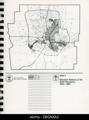 Ce rapport de 1984 analyse les changements dans les caractéristiques du recensement de la population noire dans le centre de l'Ohio, en se fondant sur les données des recensements de la population et des habitations de 1970 et de 1980 aux États-Unis. L'étude examine les changements et les tendances démographiques dans la région au cours de la période de dix ans. Banque D'Images