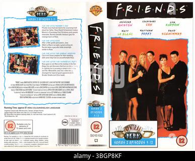 Amis : série 2, épisodes 9-12 VHS Cover (1997) (UK) par Warner Home Video (UK) Banque D'Images
