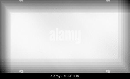 Texture bitmap à motif grunge affichant un dégradé de demi-teintes avec un effet de tramage, avec une bordure inclinée qui crée un bac abstrait panoramique Banque D'Images