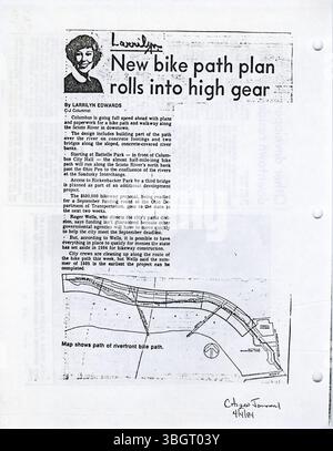 Ce rapport constitue la base du plan stratégique riverain de Columbus, Ohio, offrant des plans et des stratégies pour revitaliser le bord de la rivière, améliorer les possibilités économiques et créer un secteur dynamique pour les résidents et les visiteurs. Banque D'Images