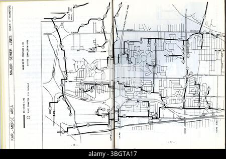 Le plan régional Karl-Morse de 1971, dans le cadre du plan Columbus, se concentre sur la zone autour des routes Karl et Morse menant à la I-270. Ce rapport décrit les décisions de planification et les stratégies de croissance pour le développement urbain dans cette partie de Columbus. Banque D'Images