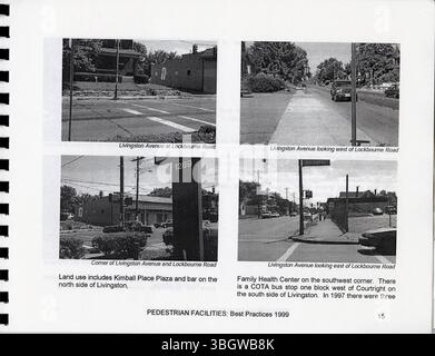 Le guide 1999 installations piétonnes : meilleures pratiques aide les collectivités à élaborer ou à améliorer des programmes pour piétons en utilisant des stratégies éprouvées pour améliorer la sécurité, l'accessibilité et la qualité des infrastructures à l'échelle nationale. Banque D'Images