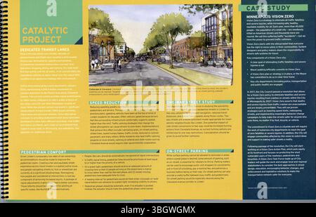 One Linden : Our Community, Our future (2018) offre une vision stratégique pour le quartier Linden de Columbus. Ce plan met l'accent sur le réaménagement urbain, l'amélioration de l'infrastructure et la promotion de l'engagement communautaire pour revitaliser la région. Banque D'Images