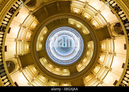 Texas State Capitol Building Rotunda, Austin, États-Unis Banque D'Images
