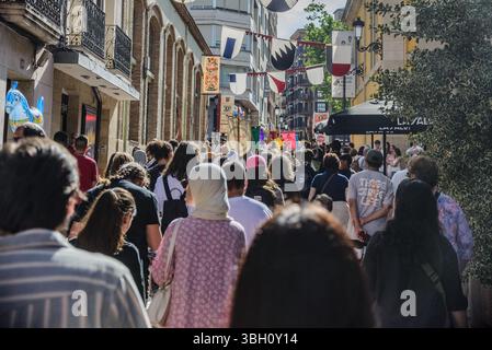 Logroño, la Rioja, Espagne. 6 juin 2025. Les festivités de San Bernabé débutent à Logroño du 7 au 12 juin avec plus de 260 activitiesLogroño. La célébration honore le saint patron de la ville et commémore la défense héroïque contre les troupes françaises en 1521.Fiestas de San Bernabé - Agenda - la Rioja Turismo. Déclaré Festival d'intérêt touristique national Logroño. (Photographie de MARIO Martija) crédit : Mario Martija/Alamy Live News Banque D'Images