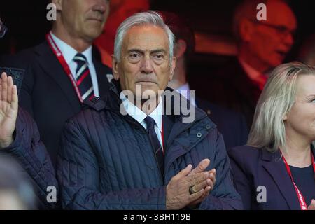 Oslo, Norvège. 06 juin 2025. Gravina italienne lors du match de qualification de la Coupe du monde 2026 entre la Norvège et l'Italie au stade Ullevaal à Oslo, Norvège - vendredi 06 juin 2025 . Sport - Soccer (photo de Spada/LaPresse) crédit : LaPresse/Alamy Live News Banque D'Images