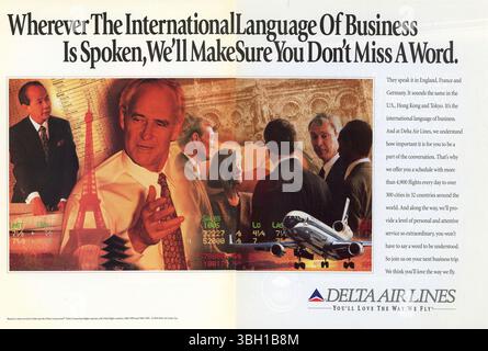 Vintage Smithsonian magazine avril 1995 numéro annonce, États-Unis Banque D'Images