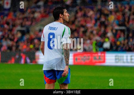 Oslo, Norvège. 06 juin 2025. Sandro TONALi de l'Italie pendant les qualifications - Norvège vs Italie, match de la Coupe du monde de la FIFA à Oslo, Norvège, 06 juin 2025 crédit : Agence photo indépendante/Alamy Live News Banque D'Images