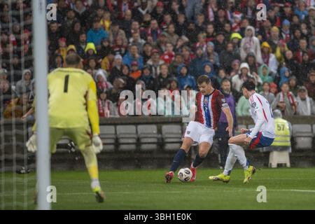 Oslo, Noruega. 06 juin 2025. La Coupe du monde de la FIFA 2026 se disputera entre la Norvège et l'Italie, dans la ville d'Oslo, en Norvège, dans l'après-midi de ce vendredi 06. Crédit : Adam Escada/FotoArena/Alamy Live News Banque D'Images