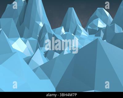Fond abstrait des formes de poly bas Banque D'Images