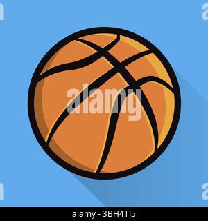 Illustration de la conception d'une icône de basket-ball. Vector EPS 10 disponible Banque D'Images