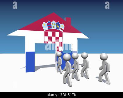 Image par rapport à la migration de l'Afrique à l'Union européenne Banque D'Images