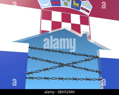 Image par rapport à la migration de l'Afrique à l'Union européenne Banque D'Images