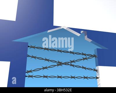 Image par rapport à la migration de l'Afrique à l'Union européenne Banque D'Images