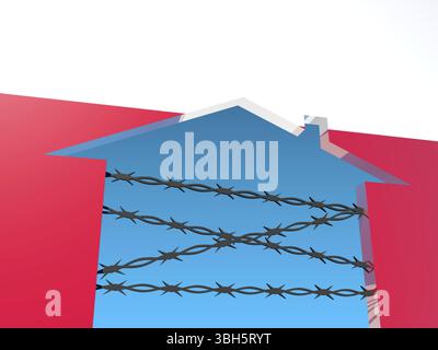 Image par rapport à la migration de l'Afrique à l'Union européenne Banque D'Images