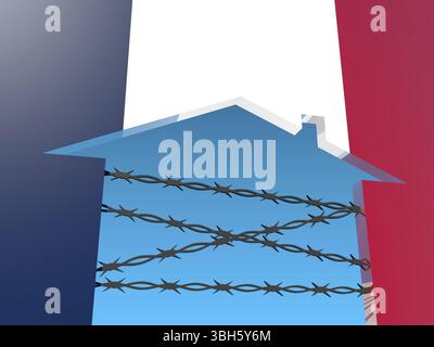 Image par rapport à la migration de l'Afrique à l'Union européenne Banque D'Images