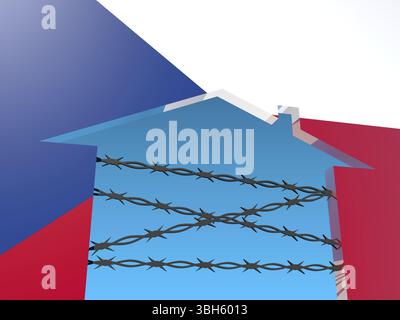 Image par rapport à la migration de l'Afrique à l'Union européenne Banque D'Images