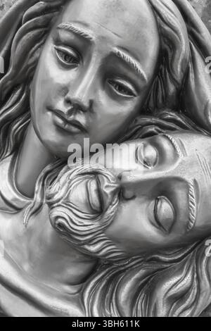 Jésus et Marie. Mère Marie tenant son fils Jésus Banque D'Images