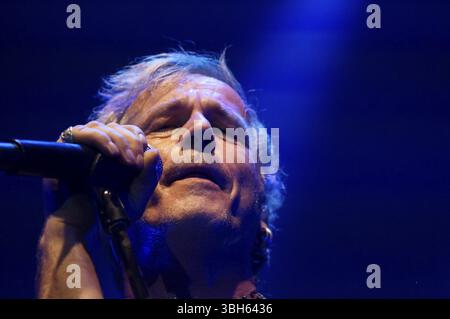 Le groupe médiéval à Extremo dans la Sporthalle Hambourg, 01.11.13, Michael Robert RHEIN (chant), Hambourg, Allemagne, Europe Banque D'Images