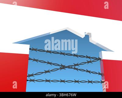 Image par rapport à la migration de l'Afrique à l'Union européenne Banque D'Images