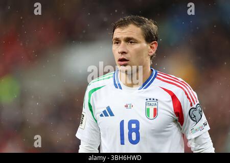 Oslo, Pologne. 06 juin 2025. Nicolo Barella, de l'Italie, vu lors du match de football des qualifications de la Coupe du monde d'Europe 2026 entre la Norvège et l'Italie au stade Ullevaal (Oslo). Score final ; Norvège 3 :0 Italie. Crédit : SOPA images Limited/Alamy Live News Banque D'Images