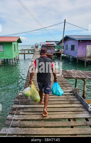 Port de Semporna, Malaisie Banque D'Images