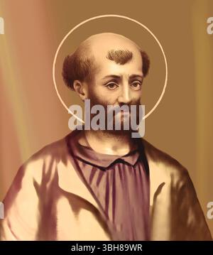 Le pape Anacletus (c. AD 16 – c. AD 92), également connu sous le nom de Cletus, Anaklet, Anenkletos, Anencletus, Kletus, évêque de Rome de c. AD 80 à c. AD 92, édité numériquement Banque D'Images