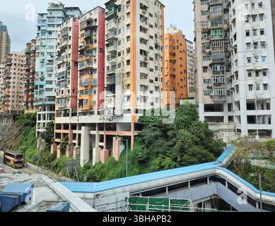 Immeubles résidentiels à Kwun Tong, Hong Kong. Banque D'Images