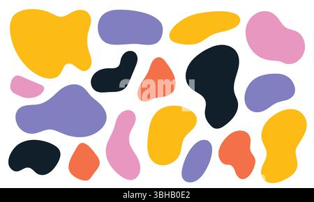 Collection de formes abstraites organiques. Illustration de Vecteur