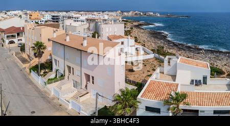 Colònia de Sant Jordi, municipalité de Las Salinas, Majorque, Îles Baléares, Espagne. Banque D'Images