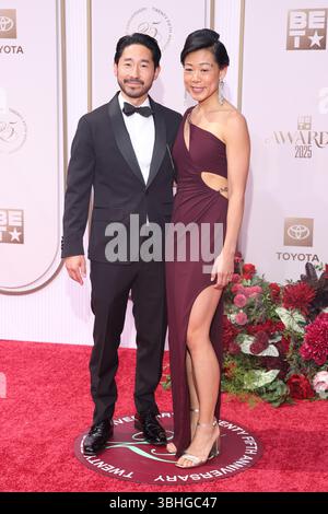 Los Angeles, CA. 09 juin 2025. Justin Hayashi aux BET Awards 2025 au Peacock Theater le 9 juin 2025 à Los Angeles, Californie crédit : Walik Goshorn/Media Punch/Alamy Live News Banque D'Images