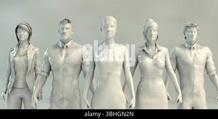 La gestion du rendement et la solution stratégique pour l'employé Banque D'Images