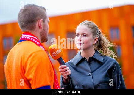 Groningen, pays-Bas. 09 juin 2025. GRONINGEN, 10-06-2025, Euroborg Stadium, European Qualifiers Football, saison 2024/2025. Match entre les pays-Bas et Malte . Crédit NOA Vahle : Pro Shots/Alamy Live News Banque D'Images