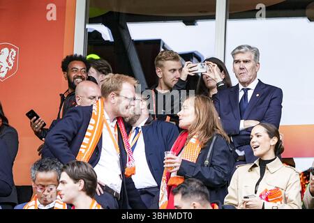 Groningen, pays-Bas. 10 juin 2025. GRONINGEN, 10-06-2025, Euroborg Stadium, European Qualifiers Football, saison 2024/2025. Match entre les pays-Bas et Malte . Frank Paauw crédit : Pro Shots/Alamy Live News Banque D'Images