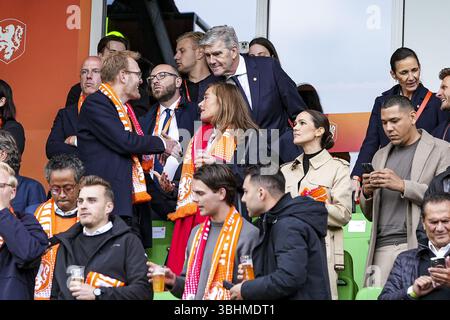 Groningen, pays-Bas. 10 juin 2025. GRONINGEN, 10-06-2025, Euroborg Stadium, European Qualifiers Football, saison 2024/2025. Match entre les pays-Bas et Malte . Frank Paauw crédit : Pro Shots/Alamy Live News Banque D'Images