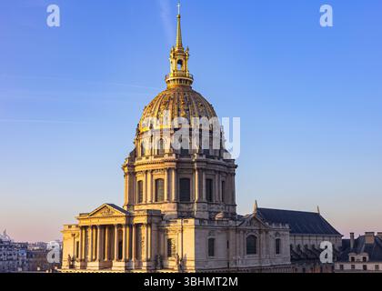 Invalides Dôme à Paris Banque D'Images