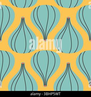 Motif d'été de figue sur fond jaune. Modèle simple sans couture avec Figs. Conception vectorielle pour carte de voeux et invitation de vacances d'été saisonnières Illustration de Vecteur