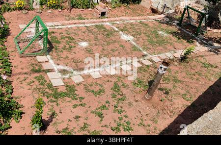 Coup d'envoi dans l'arrière-cour Banque D'Images