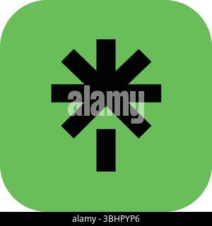 Icône d'application mobile de médias sociaux Linktree, sur un fond transparent, illustration vectorielle. Linktree est une page d'accueil de référence de médias sociaux freemium Illustration de Vecteur