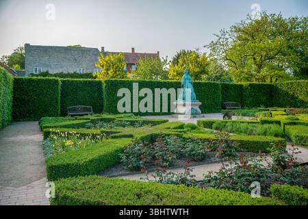 Reine Caroline Amalie de Vilhelm Bissen et Hans Jorgen Holm à Rosenhaven à Copenhague Banque D'Images