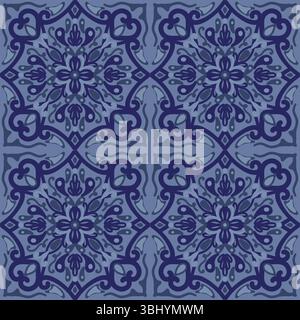 motif de répétition de gribouillage de ligne Illustration de Vecteur