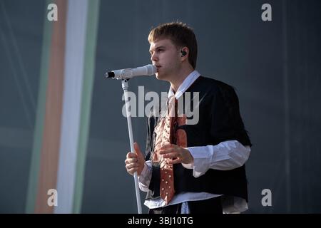 Trondheim, Norvège. 07 juin 2025. Le chanteur norvégien Ramon donne un concert en direct lors du festival de musique norvégien Neon Festival 2025 à Trondheim. Banque D'Images