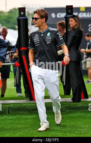 Montréal, Canada. 12 juin 2025. George Russell (GBR) Mercedes AMG F1. 12.06.2025. Championnat du monde de formule 1, Rd 10, Grand Prix du Canada, Montréal, Canada, journée de préparation. Le crédit photo devrait se lire : XPB/Alamy Live News. Banque D'Images