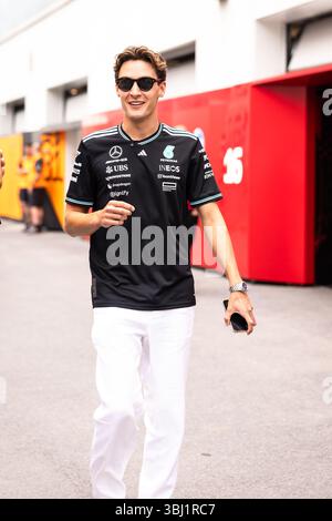 Montréal, Canada. 12 juin 2025. George Russell (GBR) Mercedes AMG F1. 12.06.2025. Championnat du monde de formule 1, Rd 10, Grand Prix du Canada, Montréal, Canada, journée de préparation. Le crédit photo devrait se lire : XPB/Alamy Live News. Banque D'Images