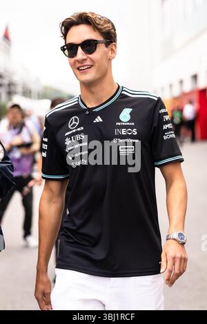 Montréal, Canada. 12 juin 2025. George Russell (GBR) Mercedes AMG F1. 12.06.2025. Championnat du monde de formule 1, Rd 10, Grand Prix du Canada, Montréal, Canada, journée de préparation. Le crédit photo devrait se lire : XPB/Alamy Live News. Banque D'Images